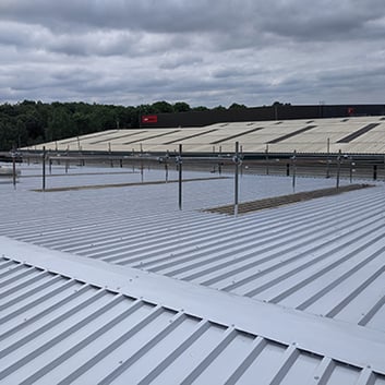 Synertec Warrington Cladding Coatings During Roof Refurbishment