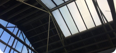 Industrial rooflight coating